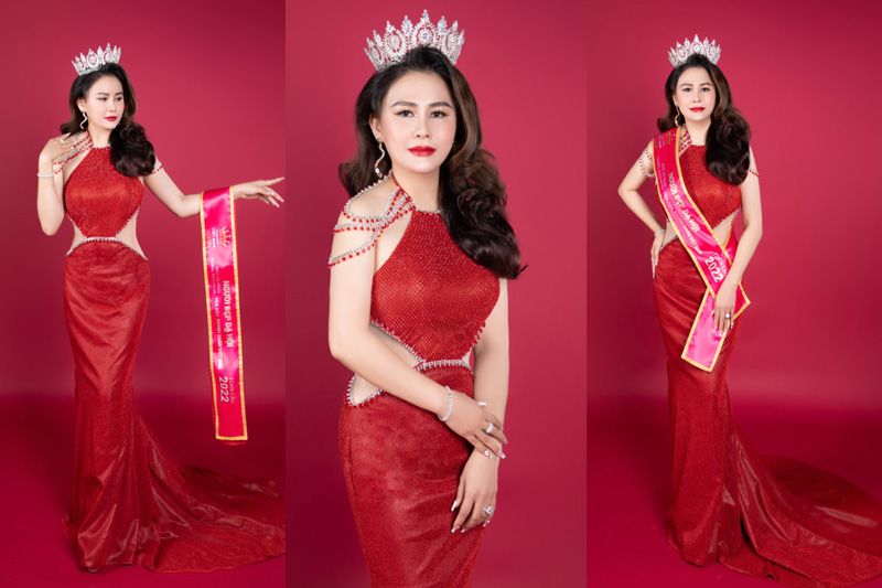 Hoa hậu Lý Kim Ngân rực rỡ với sắc đỏ &quot;Nữ quyền&quot;