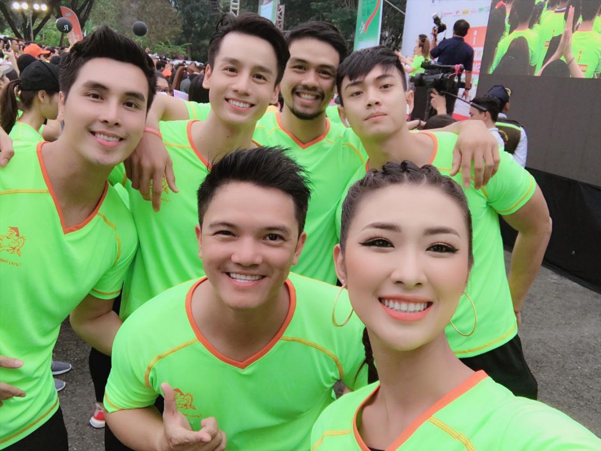 Cao Xuân Tài cùng dàn người mẫu Vietnam Fitness Model chạy bộ gây quỹ