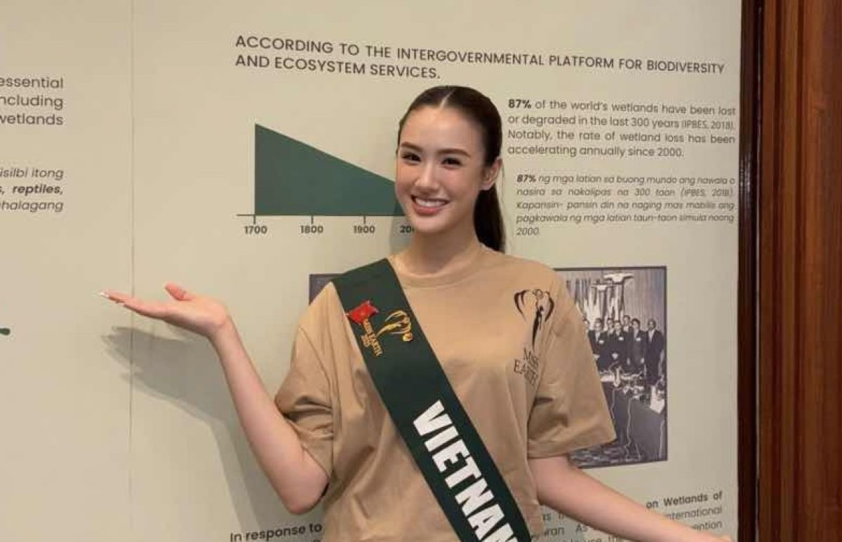 Trịnh Mỹ Anh cùng thí sinh Miss Earth 2025 nhặt rác, lan tỏa thông điệp bảo vệ môi trường