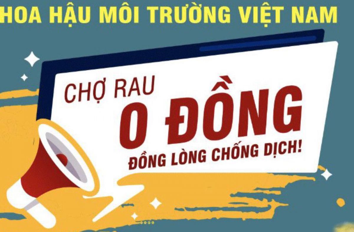 Hoa hậu Môi trường Việt Nam hỗ trợ người dân nghèo với "Chợ Rau 0 đồng"