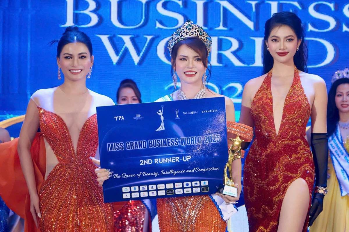 TRẦN THỊ KIỀU NHI XUẤT SẮC GIÀNH DANH HIỆU Á HẬU 2 MISS GRAND BUSINESS WORLD 2025