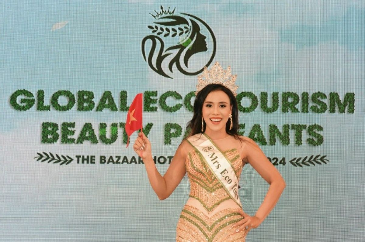 Lê Thị Hoài Phương xuất sắc đăng quang Mrs Eco Tourism Global 2024 tại Thái Lan